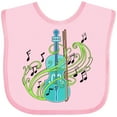 thumbnail image 3 of Inktastic Violin with Musical Notes and Swirls Boys or Girls Baby Bib, 3 of 4