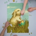 thumbnail image 3 of Easter Bunny, Oil Painting (1000 Piece Puzzle, Size 19x27, Challenging Jigsaw Puzzle for Adults and Family, Made in USA), 3 of 4
