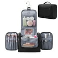 thumbnail image 4 of Large Hanging Toiletry Bag Travel Cosmetic Makeup Organizer Water-Resistant Shower Bathroom Bag for Women and Men, Black, 4 of 7