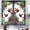 Colorful451, variant on Christmas Holiday Decorative Window Film 17.32 x 39.37 Inch Entryway Artwork Golden Bells Seasonal Foliage Red Florals Snowy Door Scene for Glass Panels Home Office Studio