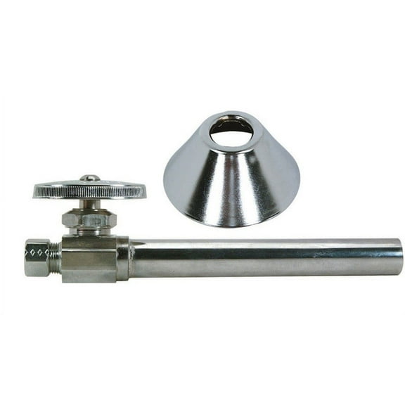 BrassCraft CS41BXC1 Stop Valve, 1/2 x 3/8 in Sweat x Compression, Brass, Chrome