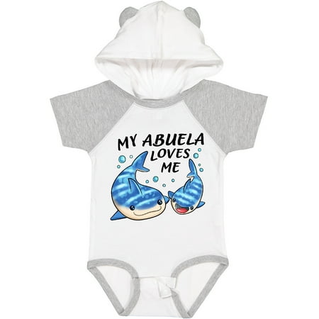 

Inktastic My Abuela Loves Me- Whale Shark Gift Baby Boy or Baby Girl Bodysuit