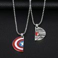 thumbnail image 5 of Lovers Necklace Brother Friendship Superhero Captain Americ Winter Soldie Necklace Gifts For Men Woman Girl, 5 of 5
