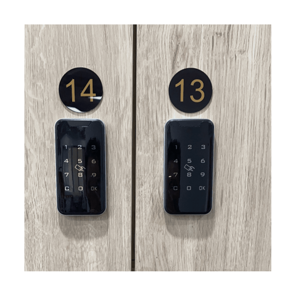 Electronic Cabinet Lock, Smart Digital ID Password Keyless Lock Touch Keypad Electronic Wardrobe File Door Drawers Lock