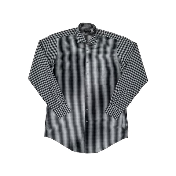 Shaquille O'Neal XLG Men's Black Long Sleeve Button Down Shirt TF 16.5 36/37 L