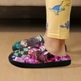 thumbnail image 6 of Tanjiro Kamado Demon Slayer Kids Cotton Slippers Slip-on Indoor Memory Foam House Shoes Fluffy Slippers Furry Cozy Comfy Slippers Boys Girls, 6 of 8