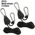 thumbnail image 1 of 1/8" Lamp Hanging Rope Lifting Rope Pulley Buckle Adjuster Camping Tent Rope F, 1 of 9