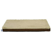 Cozy Pet Low Profile 1-3/4 Inch Orthopedic Pet Bed with Microtec Sleep Surface Brown 30 X 40 Inches