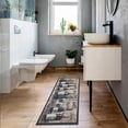 thumbnail image 4 of Ottomanson Machine Washable Non-Slip Rubberback Wine 2x5 Kitchen Runner Rug, 20" x 59", Gray, 4 of 8