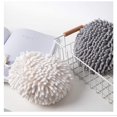 thumbnail image 3 of Nvzi 2pcs Soft Absorbent Chenille Hand Towels, Decorative Hanging Fuzzy Towels Ball, Thick Drying Cloth Hand Towel for Home Kitchen & Bathroom (White+Grey), 3 of 5