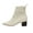 Ivory, variant on CUSHIONAIRE Women's Neely Stretch Bootie +Memory Foam Insoles - Wide Widths Available