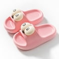 thumbnail image 2 of ZACPNCV Cloud Slides for Kids,Boys Girls Shower Slippers Bathroom Pool Sandals,Toddler Home House Open Toe Comfy Thick Sole Slippers,Summer Non-Slip Beach Shoes Pink 3-3.5 Years, 2 of 4