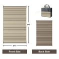 thumbnail image 2 of KUETH 5'x 8' Outdoor Waterproof Rug Camping Mat Patio Carpet,COFFEE&BEIGE, 2 of 5