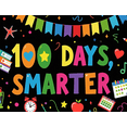 thumbnail image 3 of Colorful 100 Days Smarter Themed Banner with Balloons Books and School Elements Party Decorations Backdrop for Classroom Celebrations Student Milestones Photography Props, 3 of 7