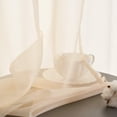 thumbnail image 4 of Cortinas transparentes TOAVA DECO, color beige, 213 cm, 2 paneles, 132 x 213 cm, 4 of 8