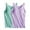 Purple3, variant on Aloohaidyvio 2 Pcs Women's Built in Bra Camisole Tops Basic Undershirts Camisoles Adjustable Spaghetti Strap Tank Top