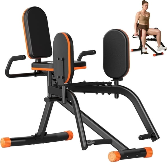 HXD-ERGO Home Gym Hip Abductor Machine - Quiet Glute & Leg Workout Equipment with 6-Level Resistance for Men/Women Hips Shaping ,Max Load 440 lbs