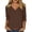 Coffee, variant on BLVB Spring Summer Tops for Women 3/4 Length Sleeve Womens Tops Blouses Dressy Casual V Neck Tees Shirts