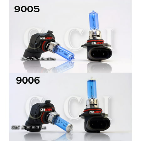 JDM 9005 9006 12V 100W Combo Package High and Low Beam Xenon HID Super White Direct Replacement Light