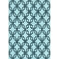 thumbnail image 1 of Ahgly Company Machine Washable Indoor Rectangle Transitional Electric Blue Area Rugs, 8' x 10', 1 of 7