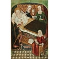 thumbnail image 2 of Master of Villalobos 13x18 Black Ornate Wood Framed Double Matted Museum Art Print Titled - Birth of the Virgin (15th Century), 2 of 5