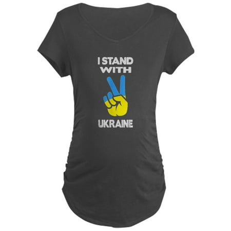 

CafePress - Support Ukraine I Stand With Ukr Maternity T Shirt - Maternity Dark T-Shirt