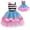 Only Dress, variant on Girls Cat Rainbow Costume Dress Halloween One Shoulder Birthday Princess Outfit