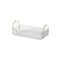 thumbnail image 1 of Transparent Bathroom Countertop Organizer - Single-Layer Tray for Cosmetics and Toiletries, 1 of 6