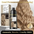 thumbnail image 2 of Hair Dye Shampoo 3-in-1 with Natural Ingredients Semi-Permanent Gray Hair Coverage, Color Depositing Shampoo for Women & Men, Vegan, Ammonia-Free (MEDIUM BLONDE), 2 of 5