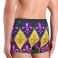 thumbnail image 6 of Salouo Mardi Gras4 Print Men's Boxer Briefs,Breathable Underwear Elastic Waistband Briefs for Men -Small, 6 of 8
