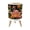 Color 4, variant on Small Trash Can with Lid Flamingo Pair Vibrant Pink Tropical Beach Palm Leaves 1.8 Gallon Dog Proof Trash Can Round Garbage Can Waste Bin Wastebasket for Bathroom Bedroom Living Room