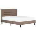 thumbnail image 4 of Primo International Adult Olivia Upholstered Platform Bed, Light Brown - Full Size, 4 of 6