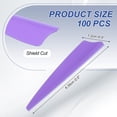 thumbnail image 2 of Uxcell Arrows Vanes, 100 Pack 1.65 Inch Arrow Fletching Archery Arrow Feather Shield Fletch for DIY Target Shooting, Yellow 2.5 in  Purple, 2 of 5