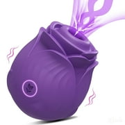 TLUDA Rose Vibrator for Women,Rose Toy Sucking Vibrator Adult Sex Toys for Women Couples,Purple