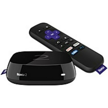 Refurbished Roku 2 Network Audio/Video Player - Wireless LAN - Black - Dolby Digital 5.1 - Internet Streaming - 1080p - MP4, H.264, MKV - AAC, MP3 - JPEG, PNG - Ethernet - USB