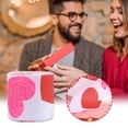 thumbnail image 4 of Danhjin Valentines Day Ribbon Wrapping Tape Valentines Day Ribbon Heart Handitechnology Ribbon Polyester Wired Ribbon Wrapping Ribbon Valentines Wreath Bow for Holiday Decoration, 4 of 5