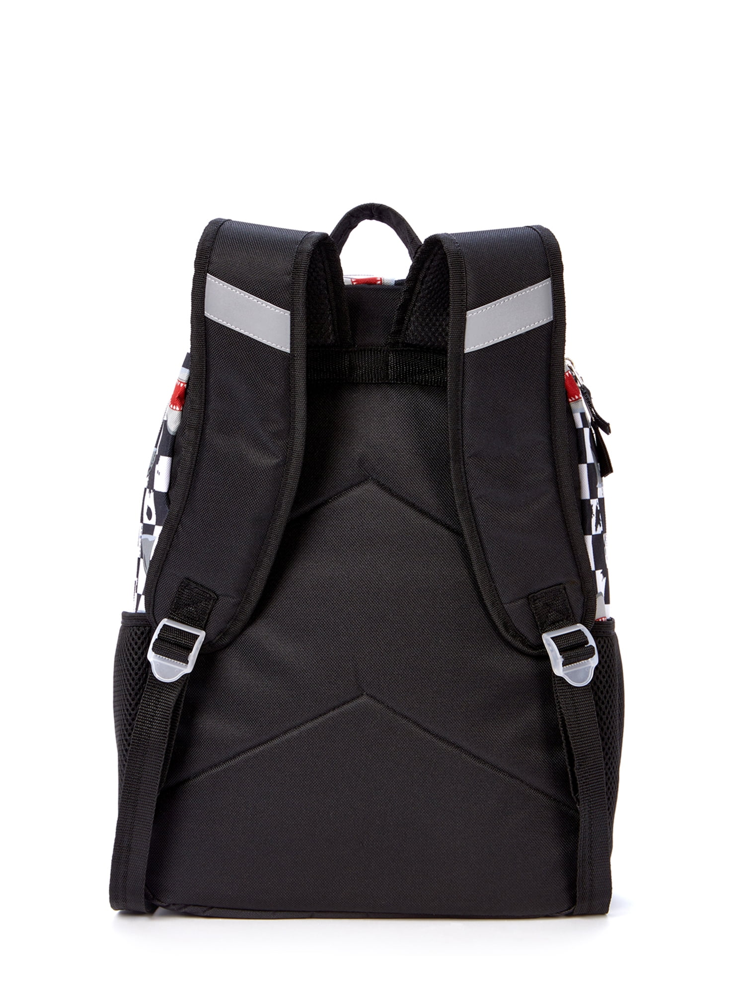 OMG Accessories Black Checkerboard Skater Shark Backpack & Lunch Bag Set, Best Price and Reviews