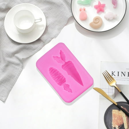 

TANGNADE Rabbit Carrot Silicone Mould Fondant Cake Chocolate Cookie Decorating Mould Cake Tools