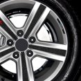 thumbnail image 4 of 4Pcs Car Carbon Fiber Rims Wheels Curved Emblem Sticker Decal For 4 Motion MTM Blue Motion Caddy Scirocco CC Golf 4 5 for VW, 4 of 5