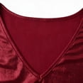 thumbnail image 4 of LVHAOGJOB Robe Évasée pour Femmes, Imprimé Floral, Robe Mini Évasée, Coupe A, Fluide, Manches Courtes, Rouge, Robe d'Été pour Femmes, Grande Taille, 4 of 7