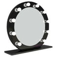 thumbnail image 2 of Paris Mirror HDIANA286000D-BLK 28 x 60 in. Diana Hollywood Mirror with LED Bulbs, Black, 2 of 5