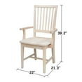 thumbnail image 3 of International Concepts Mission Side Chair With Arms, Unfinished, 3 of 5