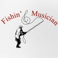 thumbnail image 2 of CafePress - Fishin Musician - Adjustable Unisex Printed Trucker Hat with Mesh Back, 2 of 8