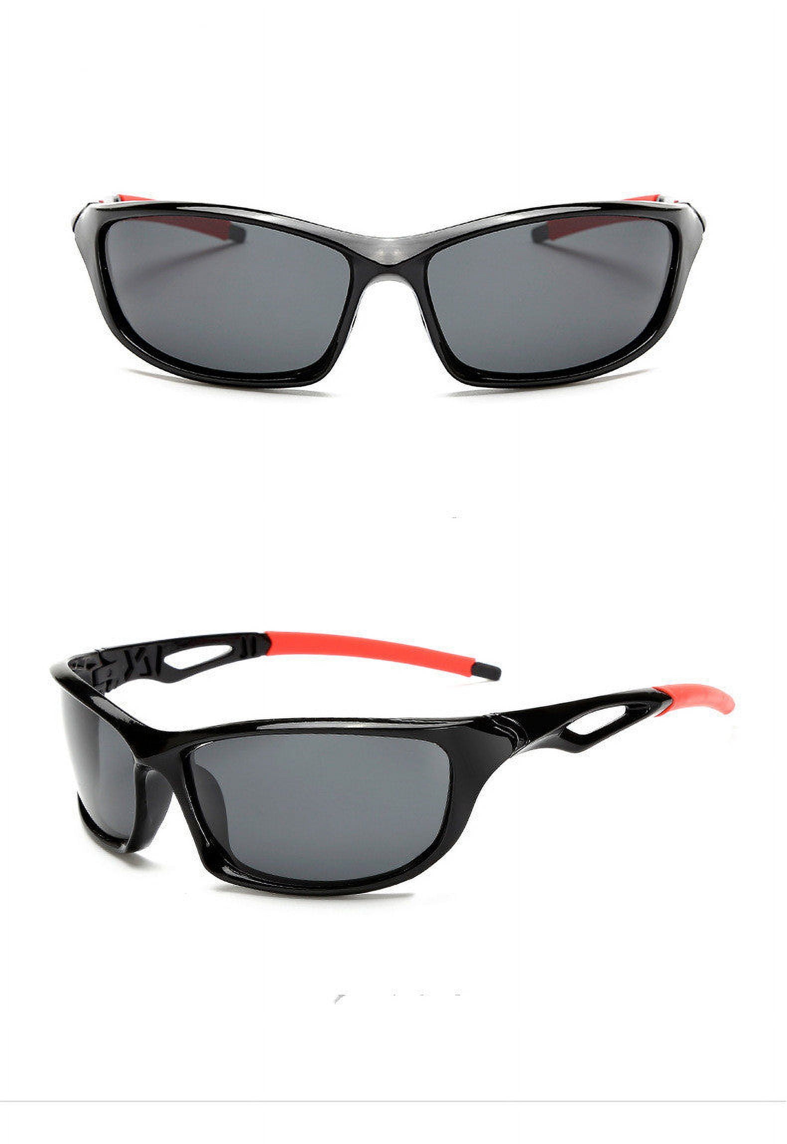 Polarized Sports Sunglasses for Men, UV400 Protection, PC Frame, Outdoor Riding Glasses, Cycling Eyewear
