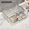 thumbnail image 4 of ZHAOCHENG Tocador, organizador de maquillaje, lápiz labial, caja de almacenamiento, compartimento para mascarillas faciales, tocador de cosméticos, 4 of 5