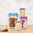 thumbnail image 3 of Reusable Mason Bottle Zipper Bag Mason Bottle Zipper Bag Multifunctional Reusable Jar Bag Used for Food Storage, 3 of 6