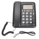 thumbnail image 1 of KX-T719CID Teléfono con cable Teléfono de mesa de llamadas manos libres clásico con botón grande y pantalla de identificación de llamadas para la oficina del hotel en casa (negro), 1 of 14
