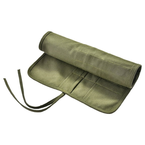 Himition Canvas Roll Up Paint Brush Holder 30 Slots Portable Watercolor Brush Case Artist Paintbrush Storage Bag Pencil Wrap Organizer Oil Painting Brush Carrier For Travel