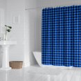 thumbnail image 2 of Blue Black Geometric Pattern Shower Curtain 84"x72" ,Bathroom Decorative Shower Curtains Set with 12 Hooks,Modern Waterproof Washable Shower Curtain, 2 of 6