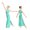 Light Green, variant on Girls Gymnastics Jumpsuit Rhinestone Dance Leotard for Stage Performance Competitions Ice Skating Red 6